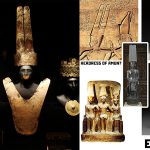 Egyptian headdress of Amun in Peru (royal burial)